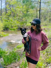 Load image into Gallery viewer, Dusty Rose Crewneck + Black