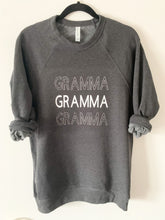 Load image into Gallery viewer, Charcoal Crewneck + White
